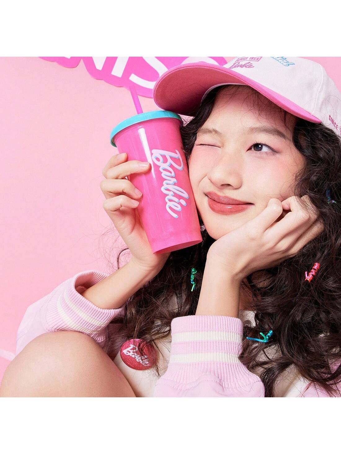 [Holiday Special]Barbie Daylight Shine Series 520mL (18oz) Plastic Beverage Bottles - 4 Pack, Durable PP and Silicone Rubber, Birthday Gifts, Halloween Gifts, School Gifts Cup Tumbler  springtok,cozyvibes