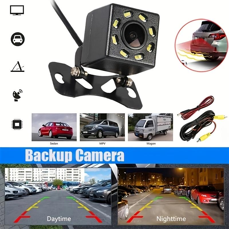 HD Rearview Mirror Reverse Camera - Universal Fit, 480p Resolution, Night Vision, Easy to Install, No Battery, Compatible with Cars/Trucks/SUVs/Travel Trailers