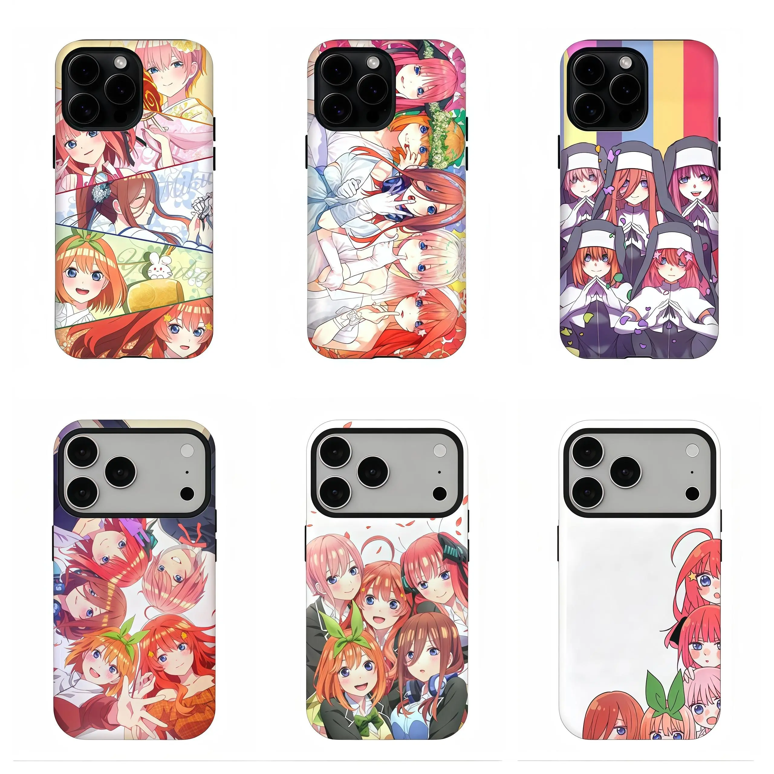 The Q-u.i.n.tessential Q-u.i.n.t.uplets All Characters 6 Styles Phone Case ,for iPhone 17/16/15/14/13/12/11 ProMax Plus for Samsung phones,an excellent gift for friend or fans.
