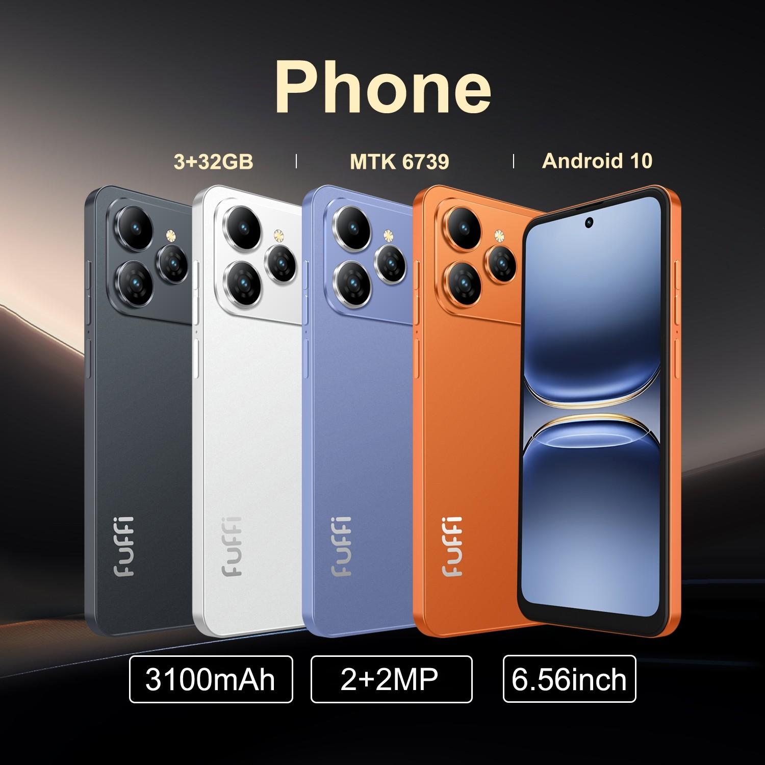 FUFFI-M17 Pro Smartphone, 6.56 Inch Display, Unlock 4G Network, Android 10.0, 3+32GB Memory, 3100mah Battery, Dual Sim, Quad Core Processor, Dual Sim Smartphones, Android Cell Phones