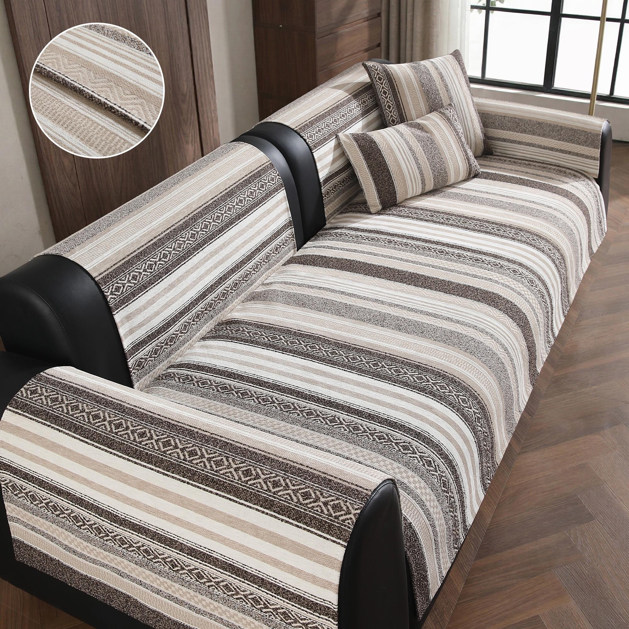 1pc Universal Sofa Pad, Reusable Casual Style, Fits 1-4 Seater Sofas, Non-Slip, Pet-Friendly, Suitable for All Rooms