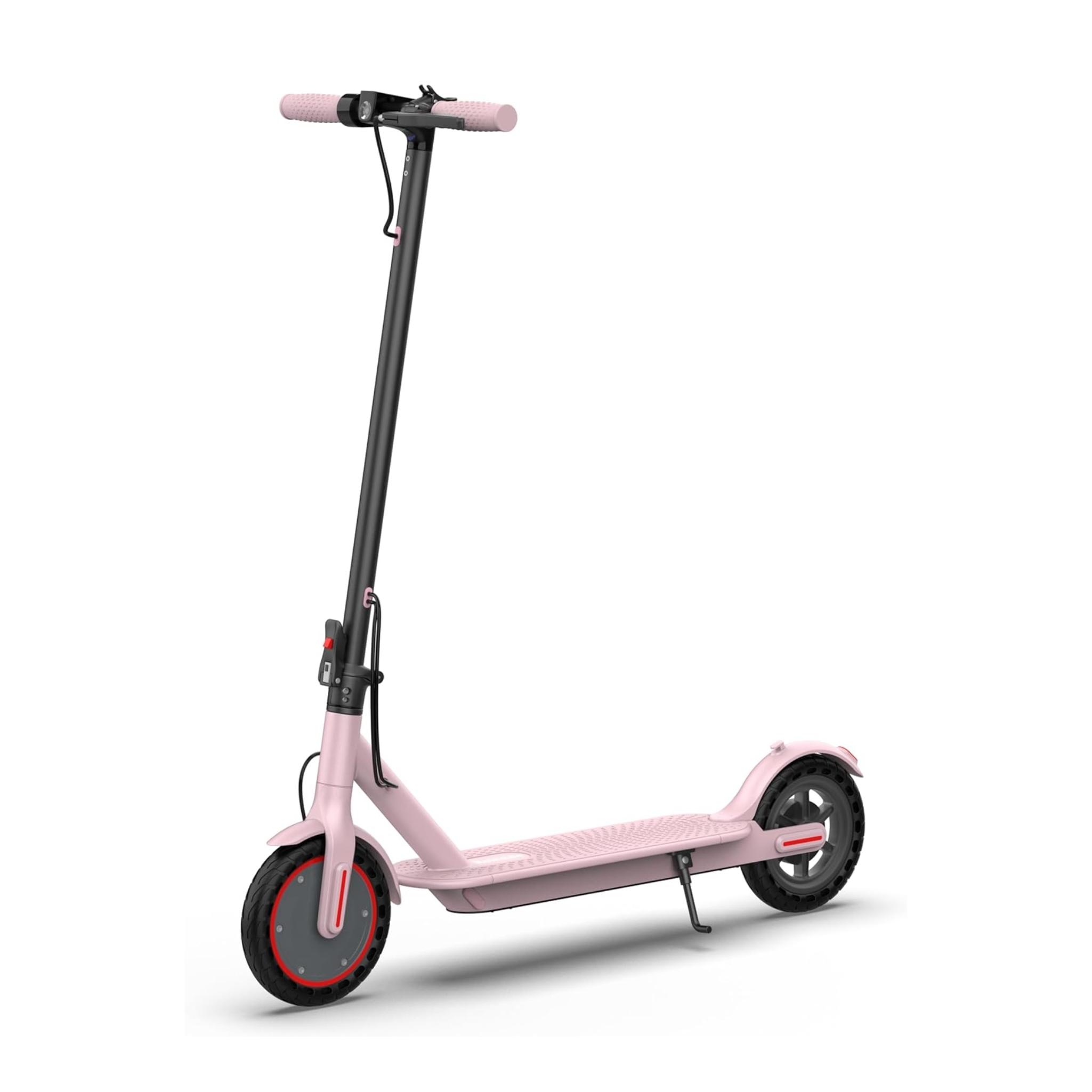 Electric Scooter,8.5" Tires,350W Motor,Up to 19MPH Max Speed,Portable Electric Scooter with Light, Suitable for Female Girls,Halloween Gifts