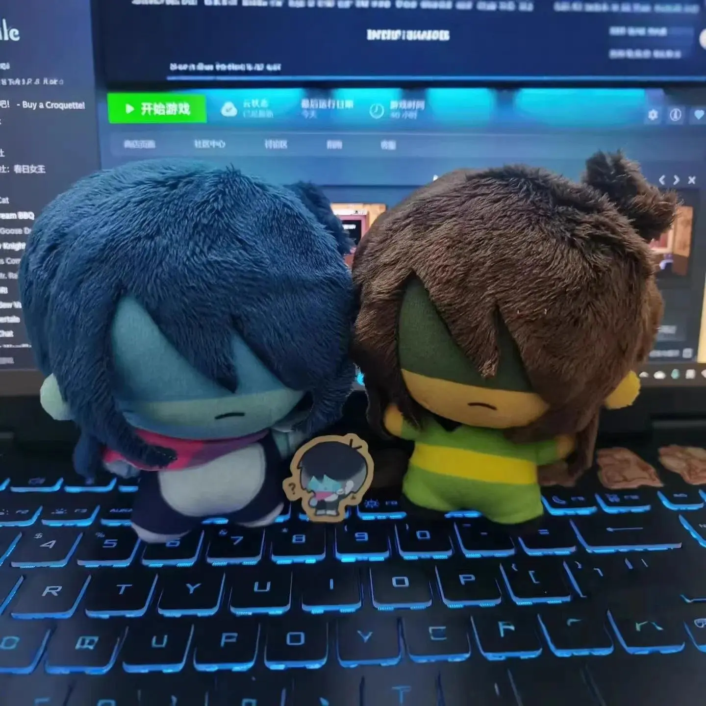 10CM DELTARUNE Kris Plush Doll Cute Game Character Toy For Teens Fans Collectors Christmas Gift Home Decor