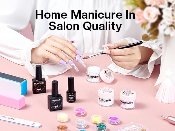 【Fall Deals】Morovan Whimsy Acrylic Nail Kit with Drill - Whimsy Series Acrylic Nail Kit with Everything for Beginners Glitter Acrylic Powder for Nail Extension DIY Complete Starter Set