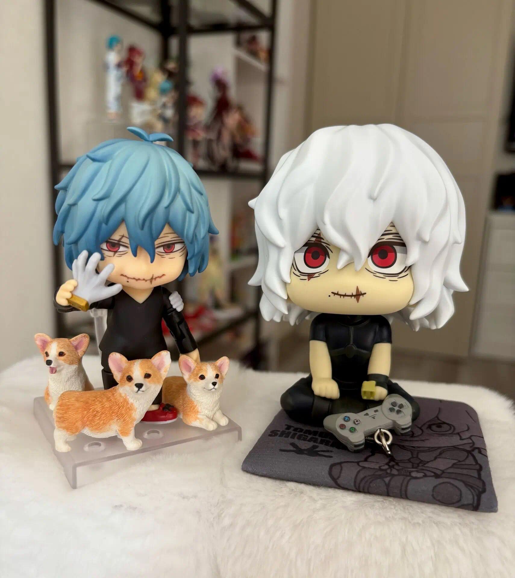 New 10cm Boku no Hero Academia Tomura Shigaraki & Dabi Look Up Pose Anime Action Figures, PVC Collectibles, Toy Models for Anime Fans