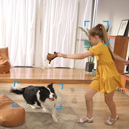 AOSU 2K Security Camera Indoor, Baby Monitor Pet Camera 360-Degree for Home Security, WiFi Camera with 5/2.4 GHz Wi-Fi, One-Touch Calls, Smart Motion Tracking, IR Night Vision, Compatible with Alexa