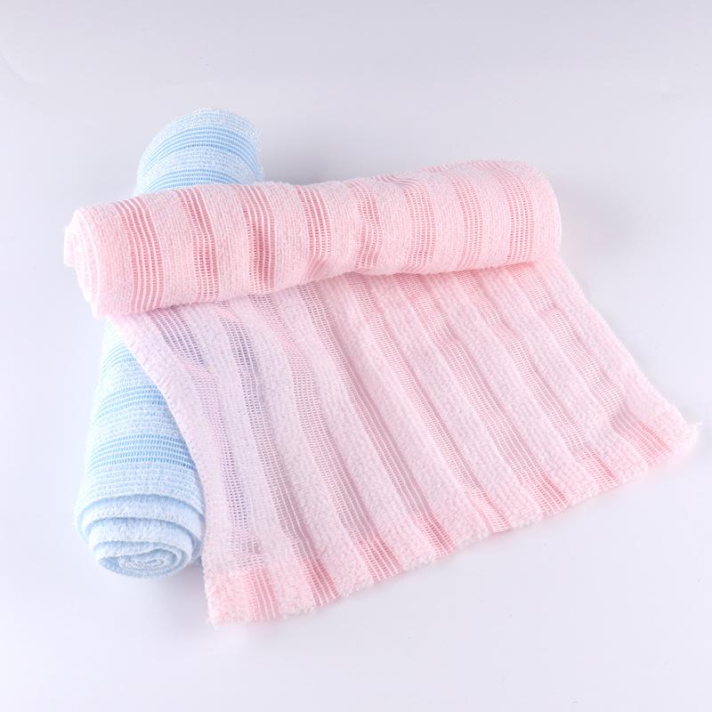 Japanese Exfoliating Bath Towel, Shower Brush, Unisex Back Scrub Sponge, Bathroom Accessories, Gentle Skin Care, Durable and Soft