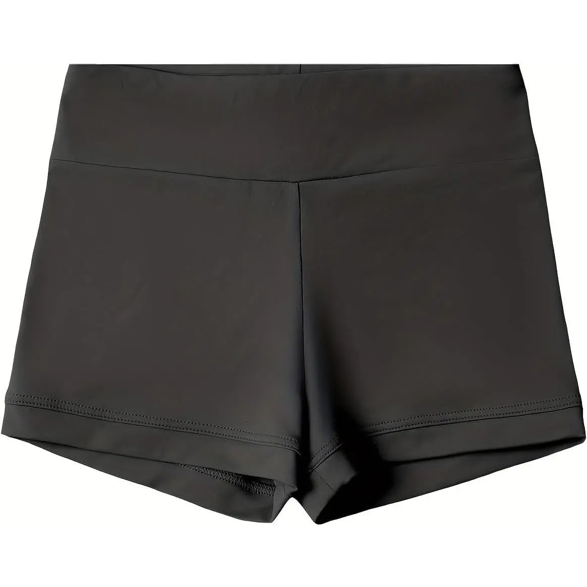 Girls Wide High-Waist Spandex Gymnastics Dance Shorts - Athletic Outfits, Training Wear for Ballet, Cheerleading, Studio Practice