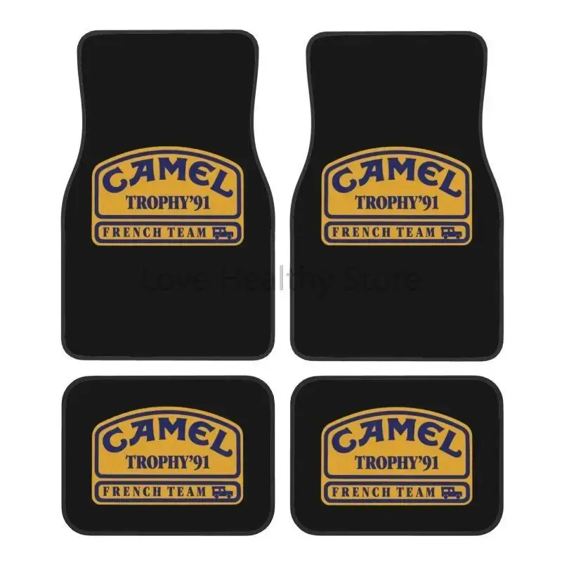 Camel Trophy 91 Car Floor Mats of 4 Pcs Non Slip Front Rear Rubber Foot Mats Carpets Floor Protection Mats Fits Most Vehicles