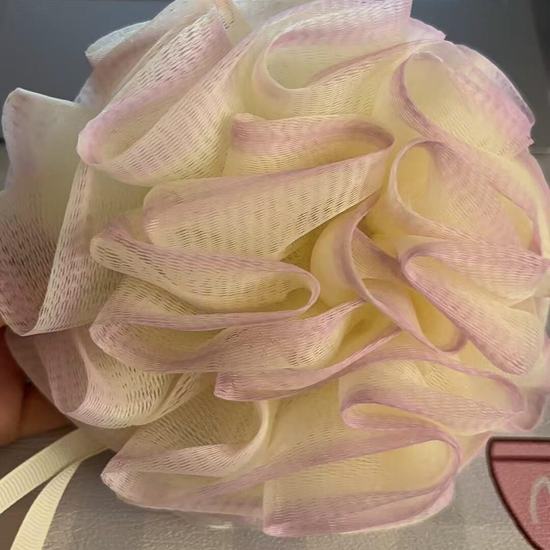 Two-In-One Bath Towel with Soap Holder, Foaming Net Bag for Rich Lather, Thickened Body Wash Brush, Daily Shower Essentials