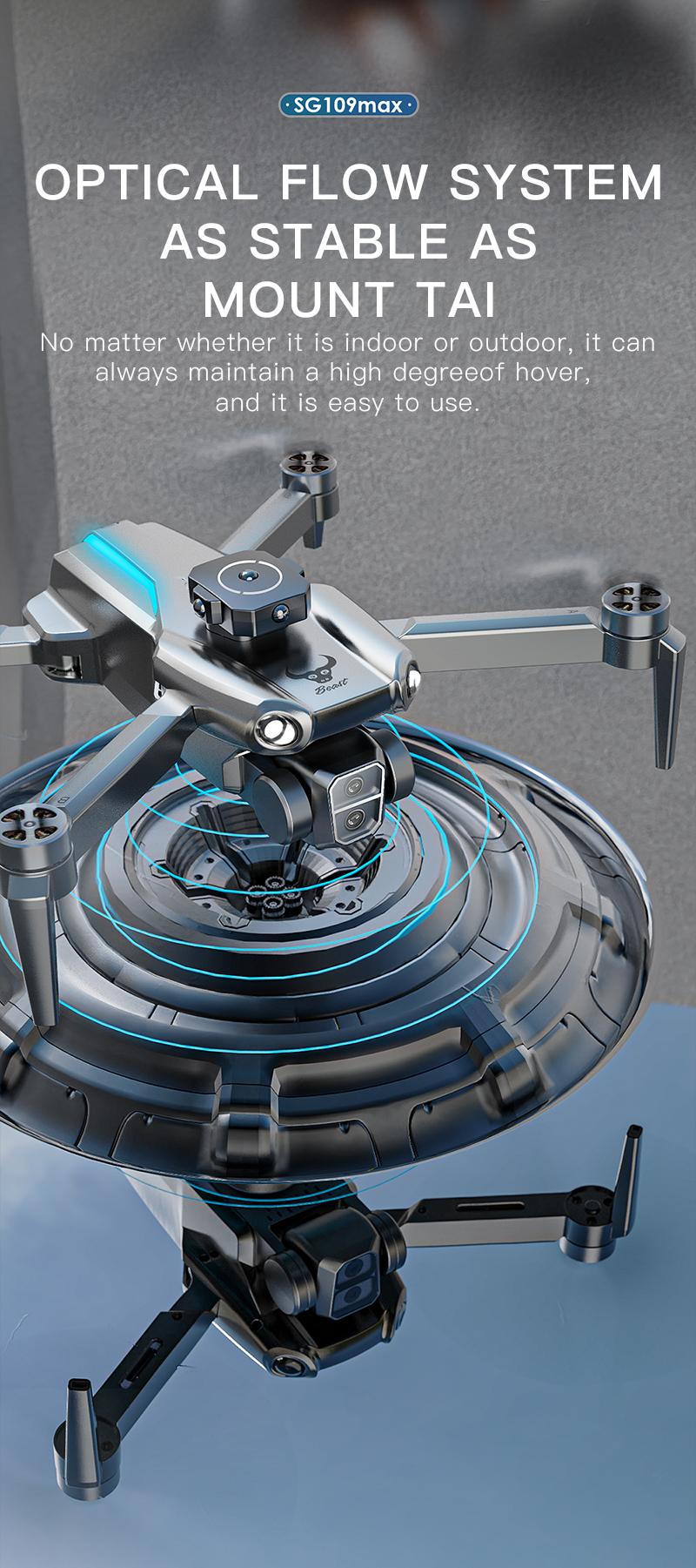 SG109 Entry-Level Drone with Screen Controller,Dual HD Cameras,One-Key Takeoff,Stable Hover & Flip,Foldable Design, GPS Positioning,Brushless Motor, Auto Follow,Aerial Photography,Hover Air,Perfect for Outdoor Use,Father’s Day & Children’s Day Gift