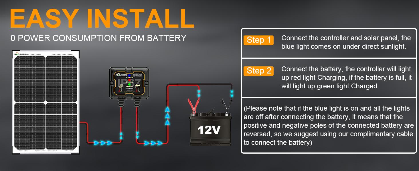 SOLPERK Solar Panel Kit 30W 12V, Solar Battery Trickle Charger Maintainer + Upgrade New Waterproof Controller + Adjustable Mount Bracket for Boat Car RV Motorcycle Marine Automotive Outdoorfun dealsforyou SOLPERK Solar Panel Kit 30W 12V, Solar Battery Trickle Charger Maintainer + Upgrade New Waterproof Controller + Adjustable Mount Bracket for Boat Car RV Motorcycle Marine Automotive Outdoorfun dealsforyou