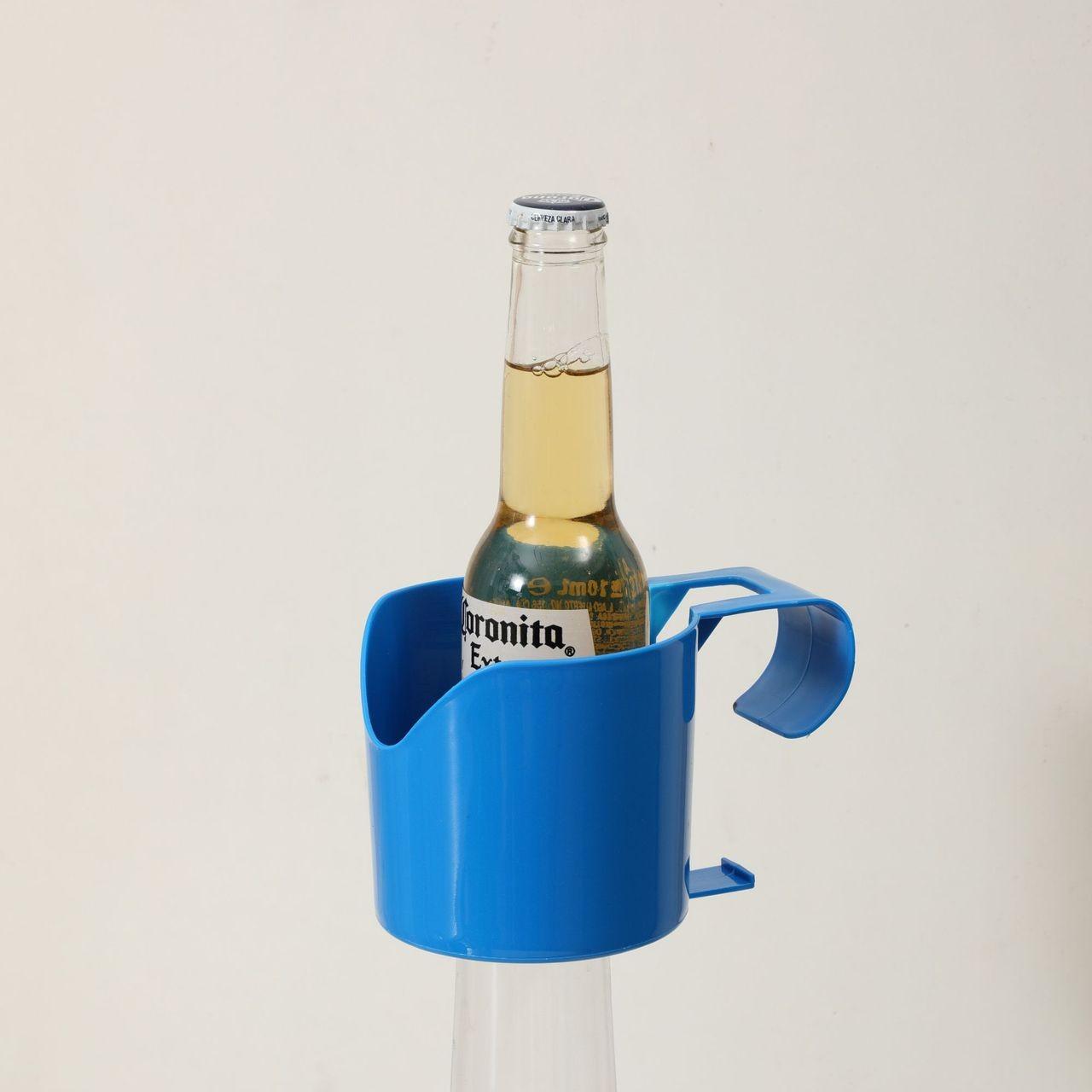 1pc Poolside Cup Holder, Swimming Pool Storage Rack, Beverage Beer Cup Stand, Durable Plastic Material, Perfect for Outdoor Use