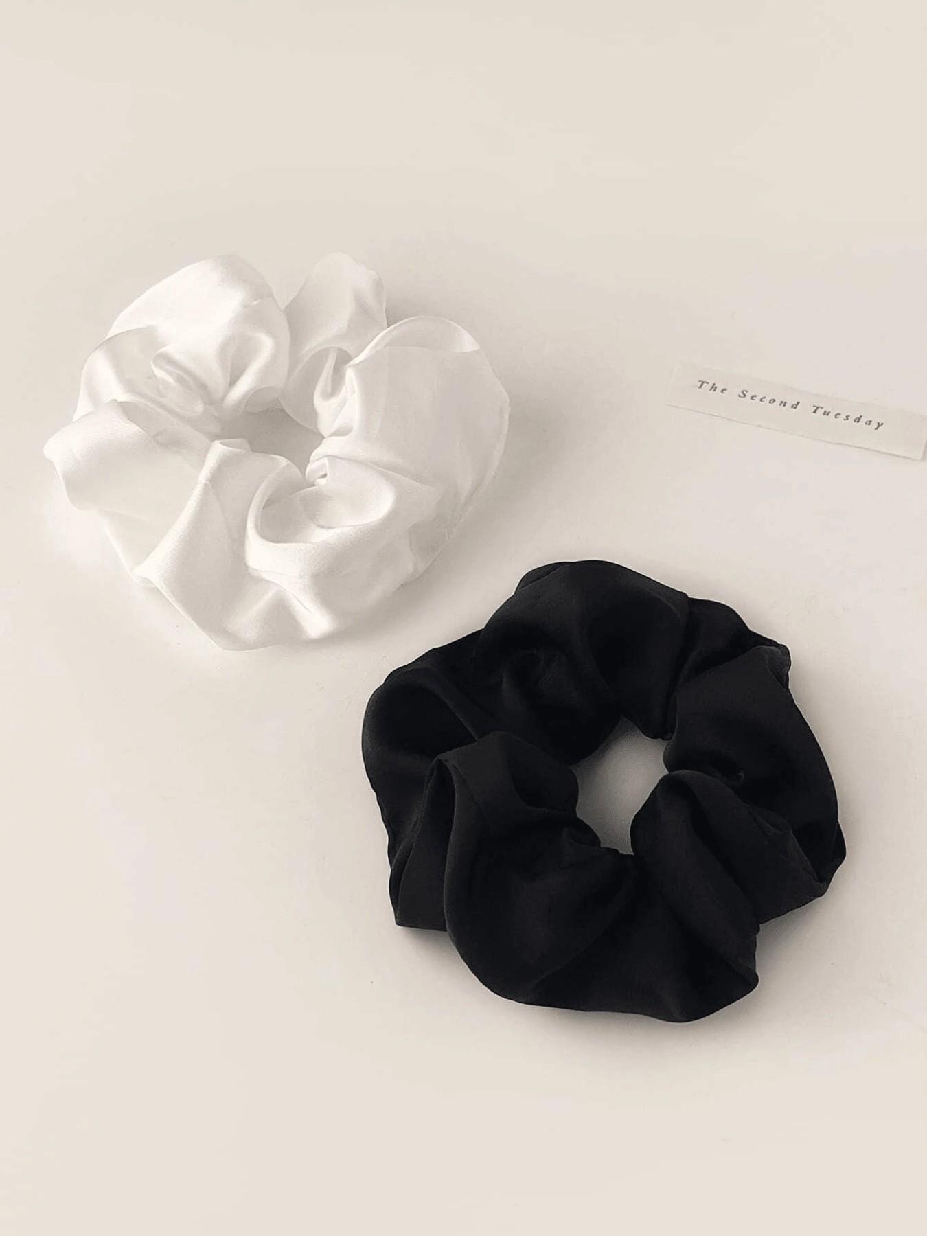 Vintage Satin Hair Tie, Minimalist French Curl Hair Band, Unique Women's Accessory, Essential Fall Fashion Item
