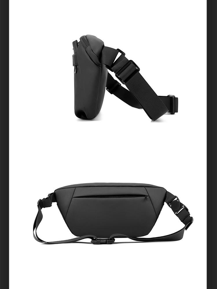 New Men's Crossbody Bag Large Capacity Lightweight Men's Bag Fanny Bag Sports Leisure Breast Bag Shoulder Bag
