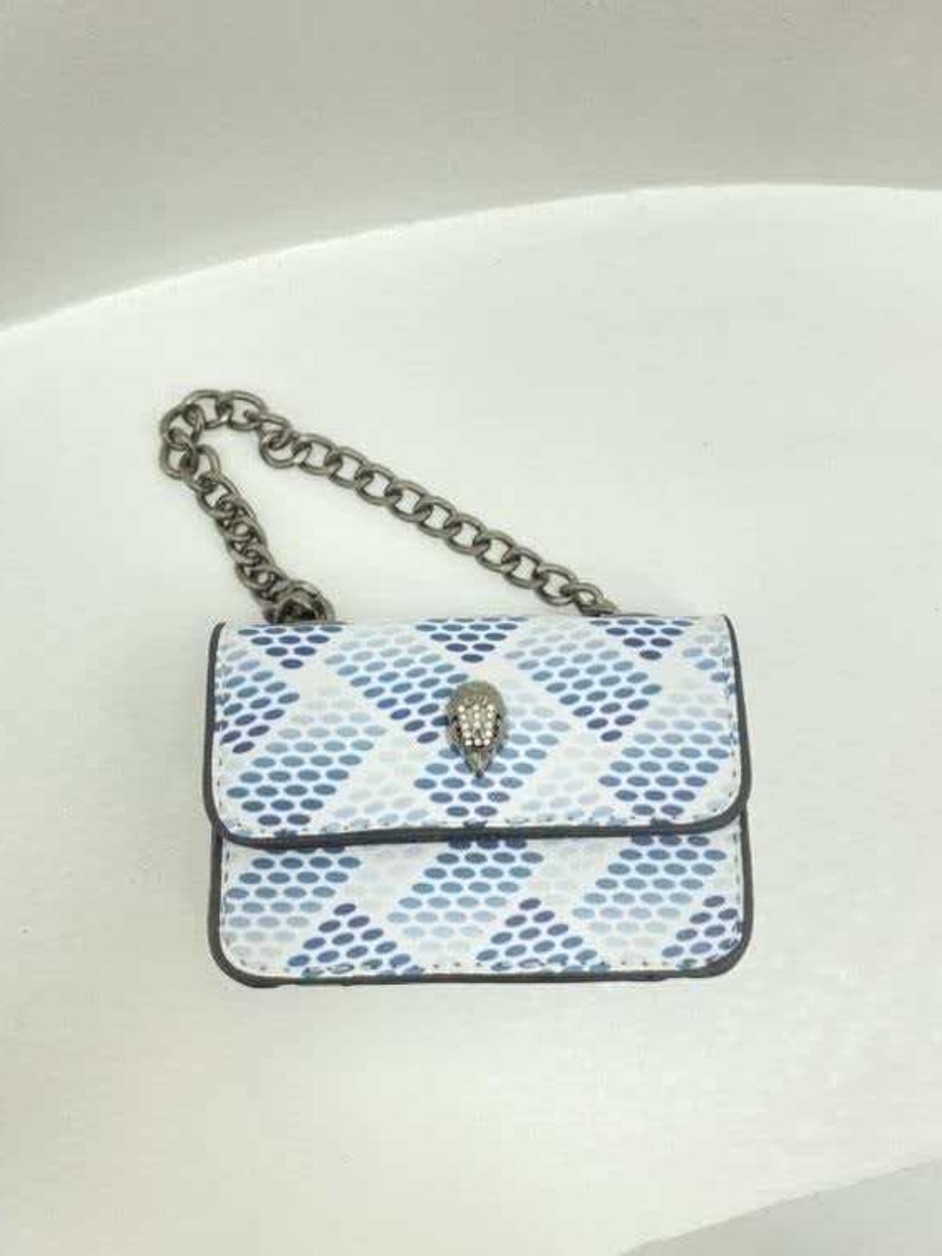 Women's Mini Chain Crossbody Bag, Plain PU Material, Casual Style, All-Season Fashion Accessory, Trendy Light Luxury Design