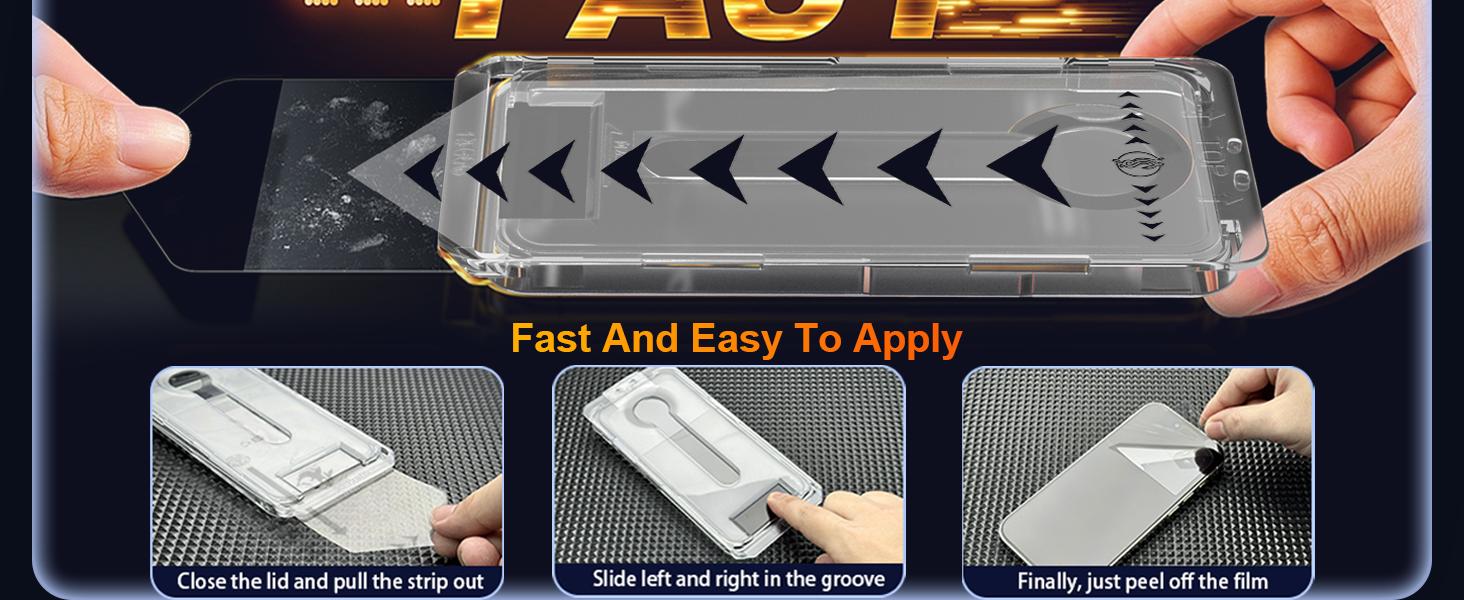 One Fish Screen Protector 2 Pack, for iphone,Samsung,Crystal Clear, Scratch-Resistant, Ultra-Smooth Touch, Privacy Protection, Easy Installation.