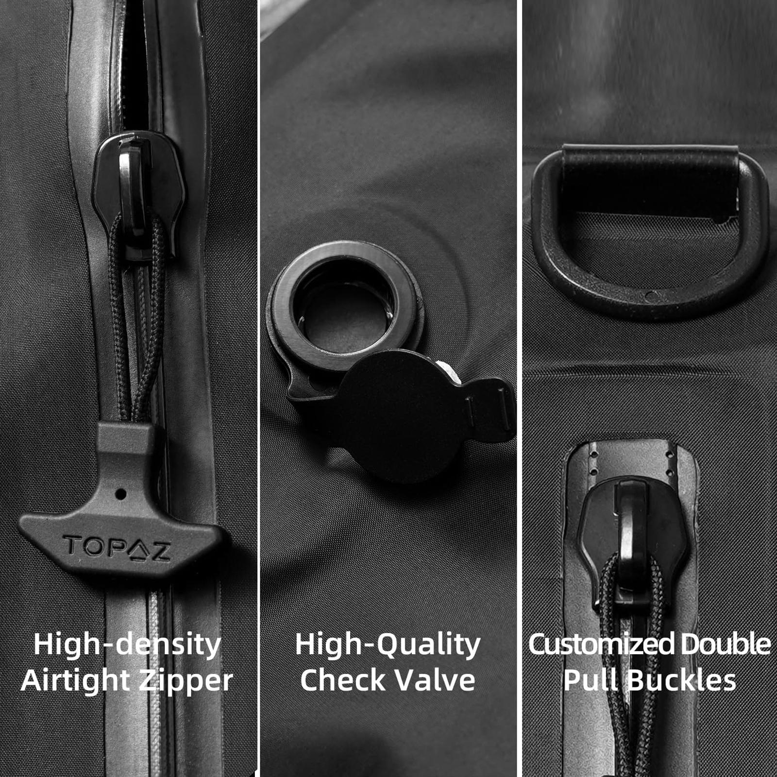 Vacuum Compression Bag, 1 Count Reusable Space Saving Vacuum Storage Bag, Waterproof Storage Bag for Suitcase, Backpack, Luggage Packing