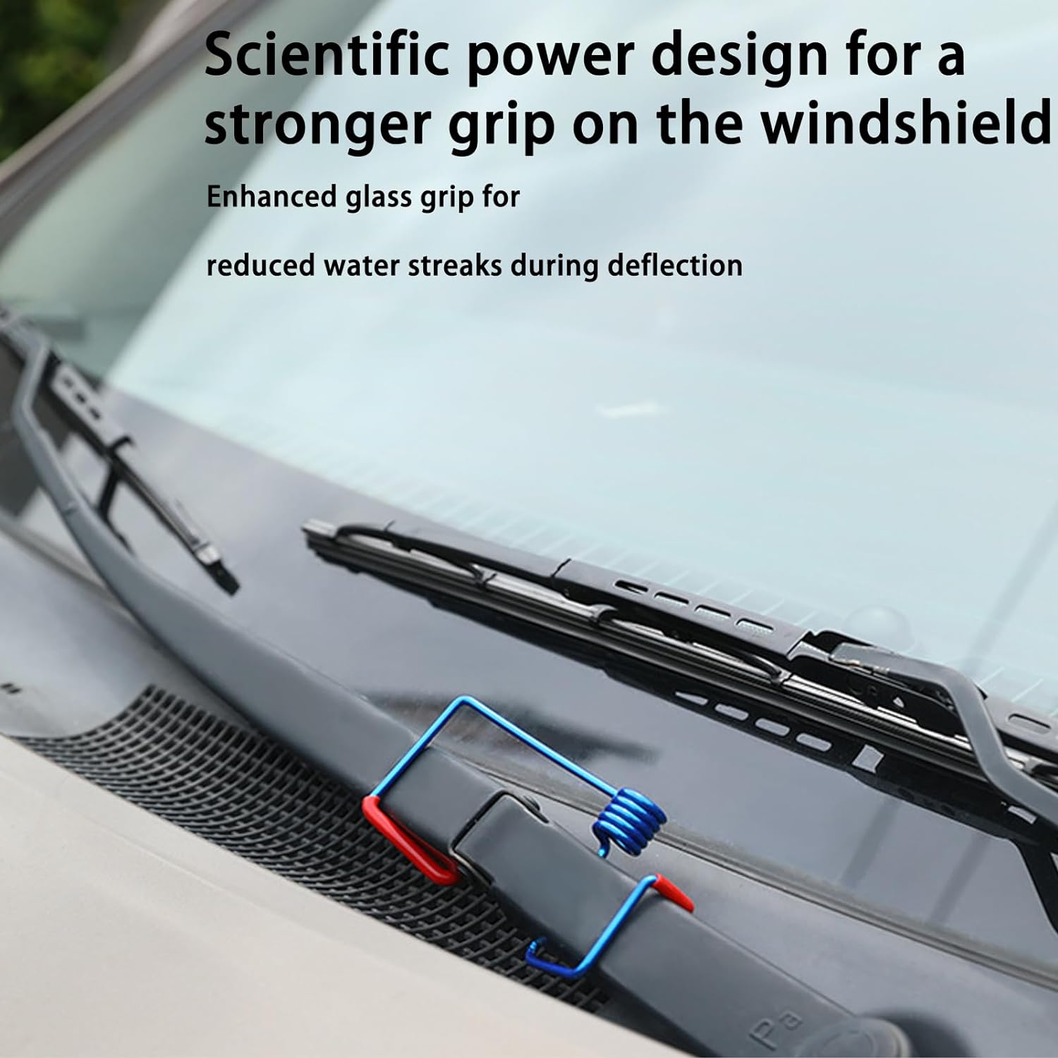 2-Pack Windshield Wiper Arm Pressure Spring Boosters, Practical Automotive Assistive Components, Easy Installation, Enhanced Performance, Improved Rain/Snow Visibility