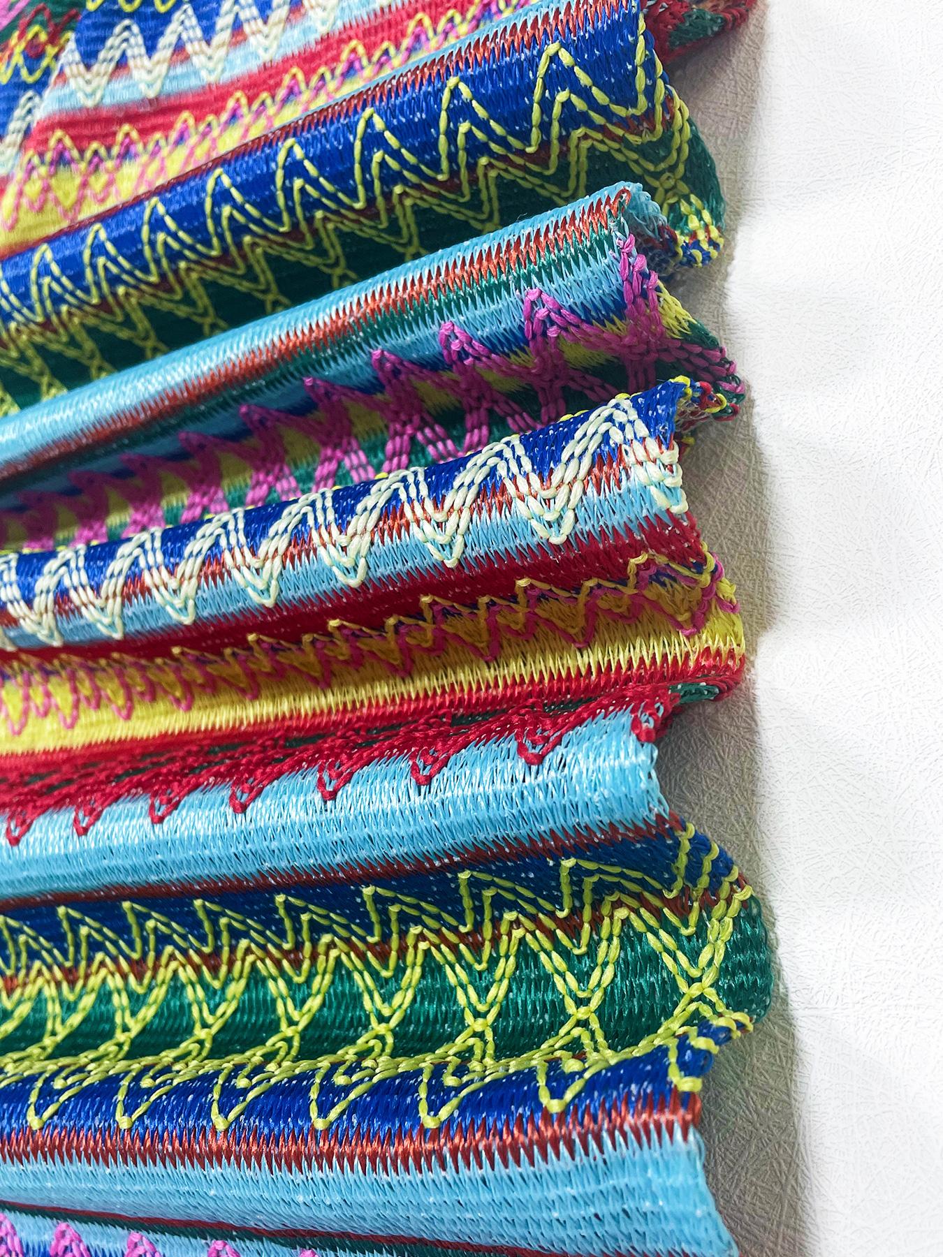 Women's Chevron Print Backless Split Hem Tank Dress, Boho Sleeveless Scoop Neck Long Dress for Beach Holiday Vacation, Summer Outfits 2024, Bohemian Print Dresses, Ladies Summer Clothes