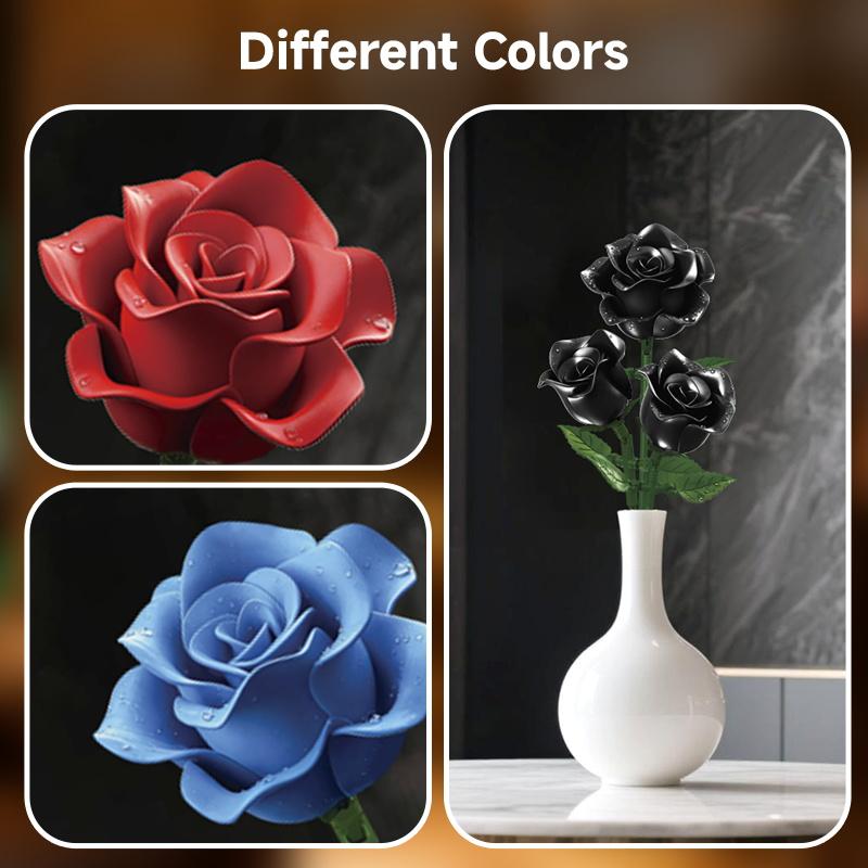 New Creative Flower Bouquet Building Block Set, Fun Assembly Toy, Ideal Gift for Kids & Adults, DIY Educational Construction Toy, Holiday Gift