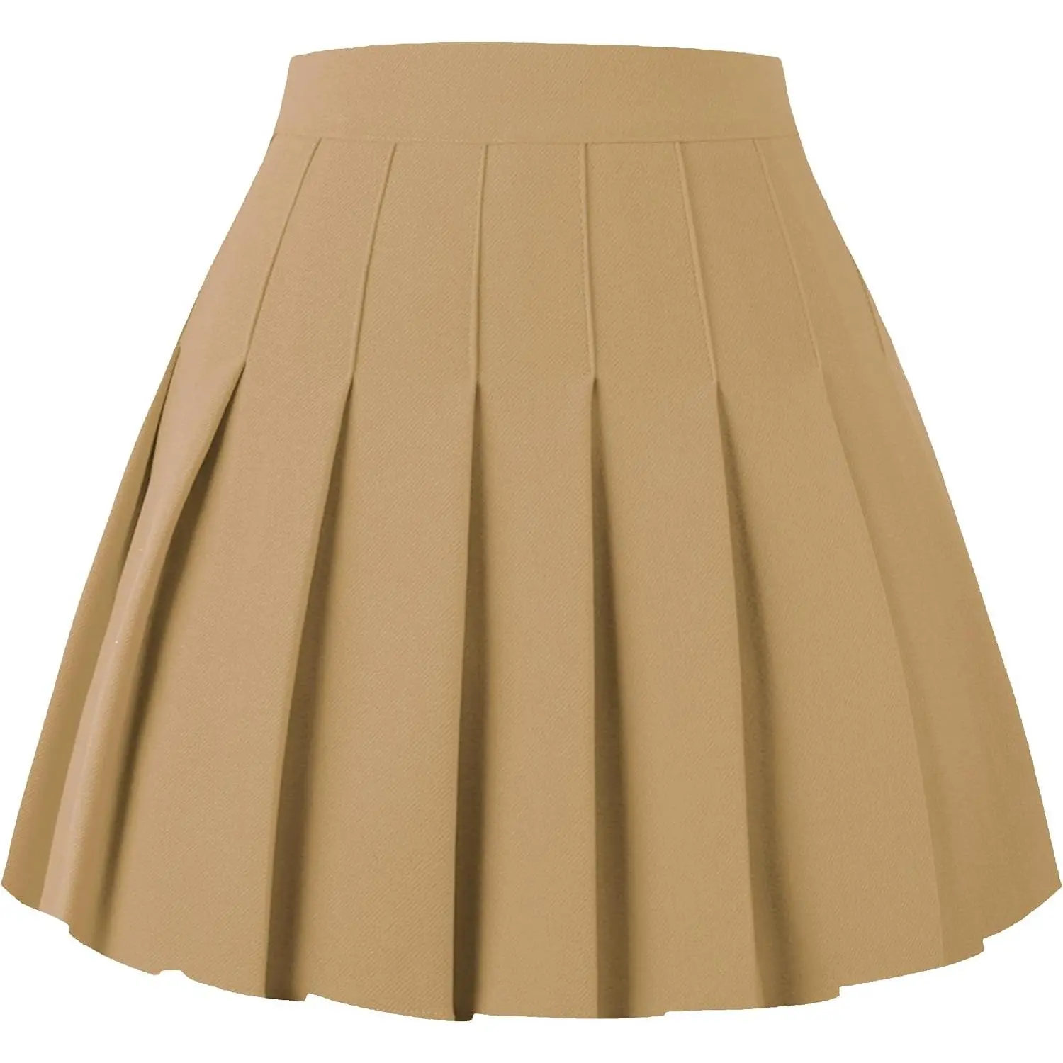 Women's High Waisted A-Line Cut Mini Length Pleated Basic School Uniform Cheerleader Skirt, Tennis Skater Skirt, All Seasons Wear for Campus, Daily Casual