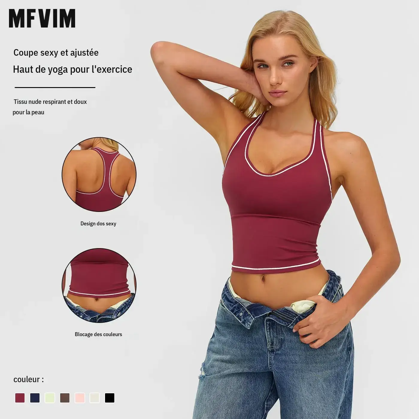 Women's Light Fitted Nylon Blend Athleisure Tank - Backless, Figure-Flattering, Quick-Dry, Seamless, Breathable Athletic Activewear (Cold Wash Only, Do Not Dry Clean, All Seasons) for Yoga, Workout Tops, Tops Women, Activewear Vibes