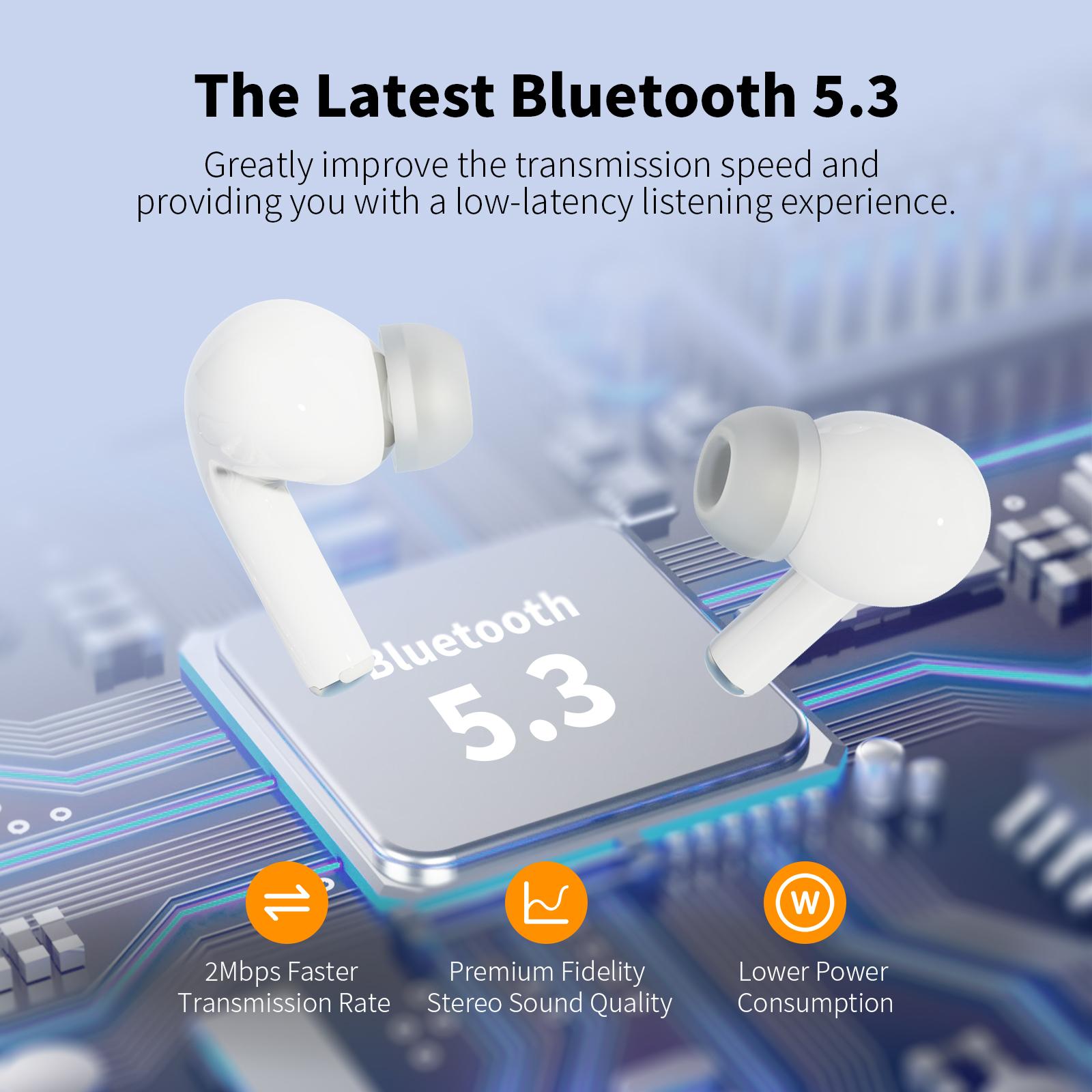 In Ear Headphones, Wireless Headphones 25H Playtime with Deep Bass Stereo Sound Low Latency Game Mode and Environmental Call Noise Cancellation Sports Earbuds Bluetooth 5.3 Earphones c30i In Ear Headphones, Wireless Headphones 25H Playtime with Deep Bass Stereo Sound Low Latency Game Mode and Environmental Call Noise Cancellation Sports Earbuds Bluetooth 5.3 Earphones c30i