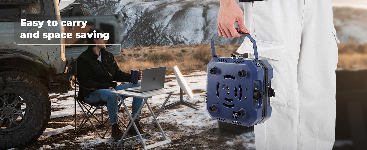 SCITOO 2 Burner Folding Camping Stove with Griddle, Portable Camp Isobutane Gas Stove with 16000 BTU Adjustable Burners & Piezo Ignition wind proof