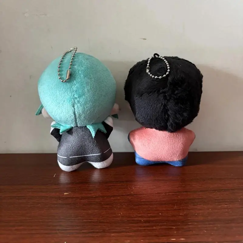 10cm Anime Game Character Phosphophyllite Plush Toy Cartoon Keys Chain Pendant Decor Super Cute Green Hair Keychain Plushie Doll
