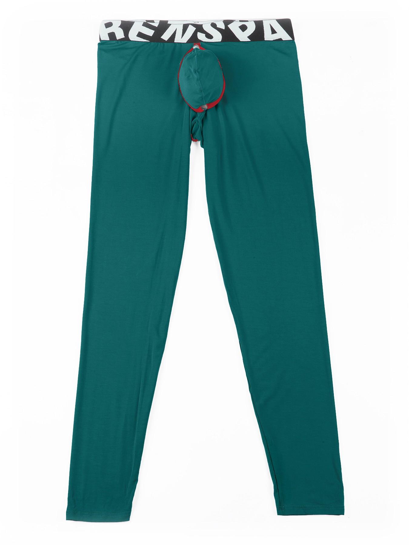 One-piece men's long underwear pants - warm, Thermal Sportswear, pants in solid color, with an open crotch design, detachable, large size, tight-fitting, comfortable, soft and skin-friendly, suitable for sports and casual wear