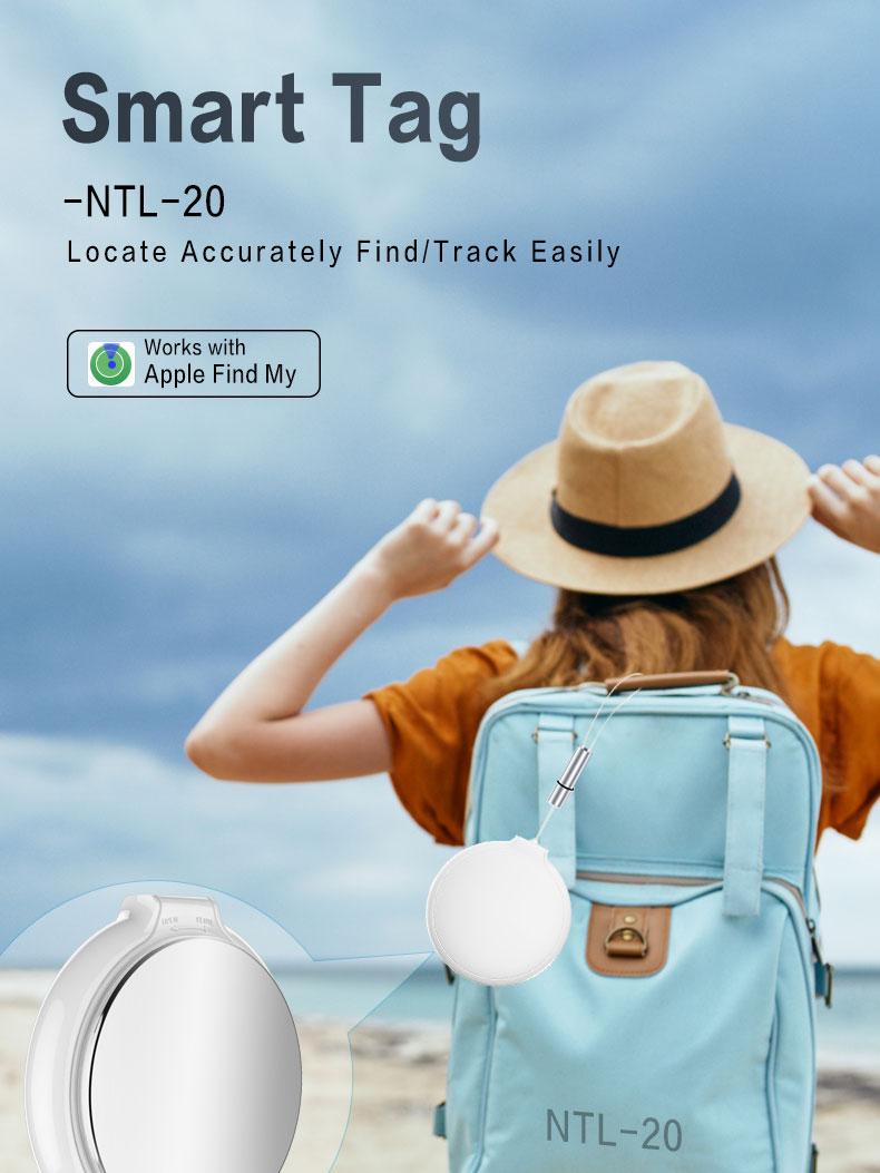 Smart tag air tracker, anti-loss smart location finder. Suitable for iOS systems to locate central devices and products. Useful for luggage, wallets, keys, privacy protection, and holiday gifts.