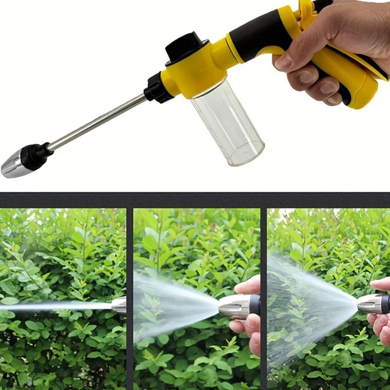 New Flexible Retractable Irrigation Hose - Magic Garden Hose with Spray Gun - High Pressure - Car Cleaning Tool - Plant Watering System with Adjustable Control Valve - Watering Nozzle - Gardening and Lawn Supplies