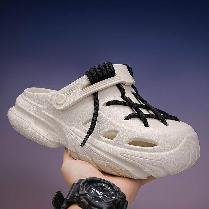 Light Oxygen Flow Cloud Holes Slippers, Eva Material, Fashion Style, Less Than Ankle Height, Solid Pattern, All Seasons Wear