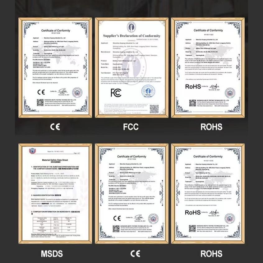 LED Teeth Brightening Kit, 2 Sets Teeth Tool Kit with Carbamide Peroxide Teeth Brightening Gel, Safe Enamel for Oral Care