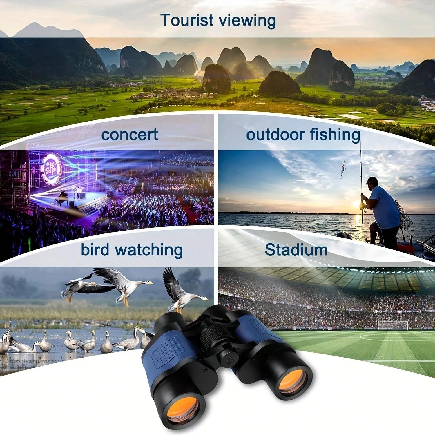 1PC High-Powered Binoculars with 60x60 Magnification, Night Vision, High-Power Lens and Coordinate System