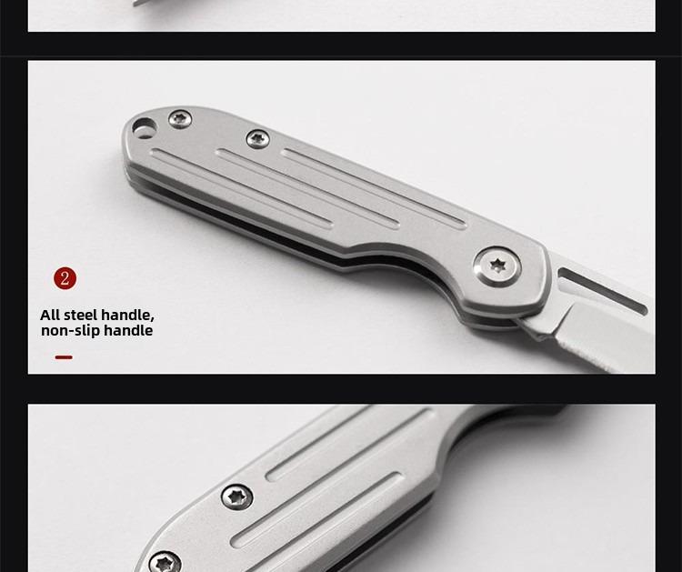 3 camping stainless steel fruit knives high hardness sharp folding knives outdoor multi-function self-defense portable survival knife men's gift