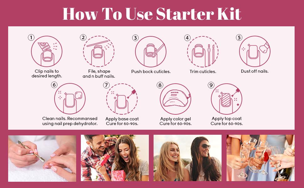 JEWHITENY Gel Nail Polish Kit with 120W U V LED Nail Lamp Starter Kit, 33 Pcs Gel Polish Set Soak off Glossy & Matte Top Coat Base Coat Manicure Nail Tools DIY Home Halloween Nails Gifts for Women#cozyvibes #effortlessbeauty