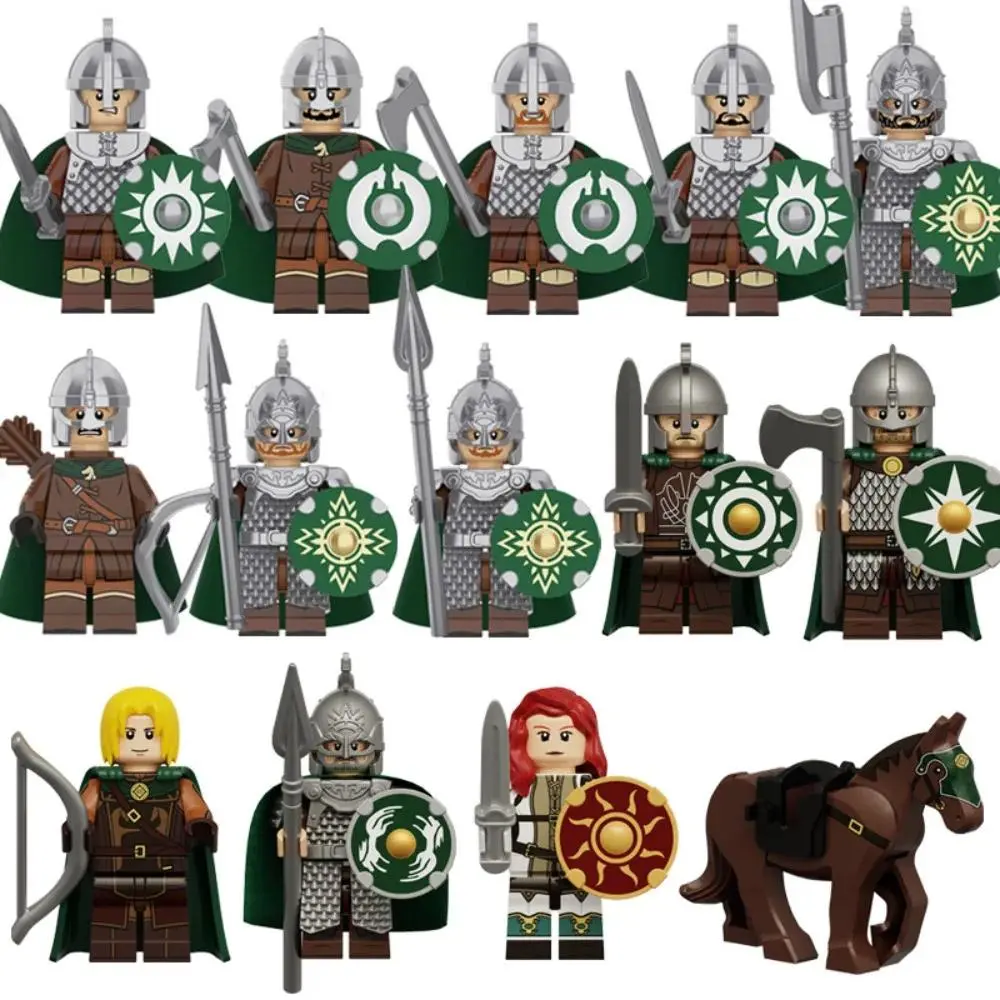 Building blocks, humanoid dolls, toys, digital action figures assembled toys crawler children's educational toys doll