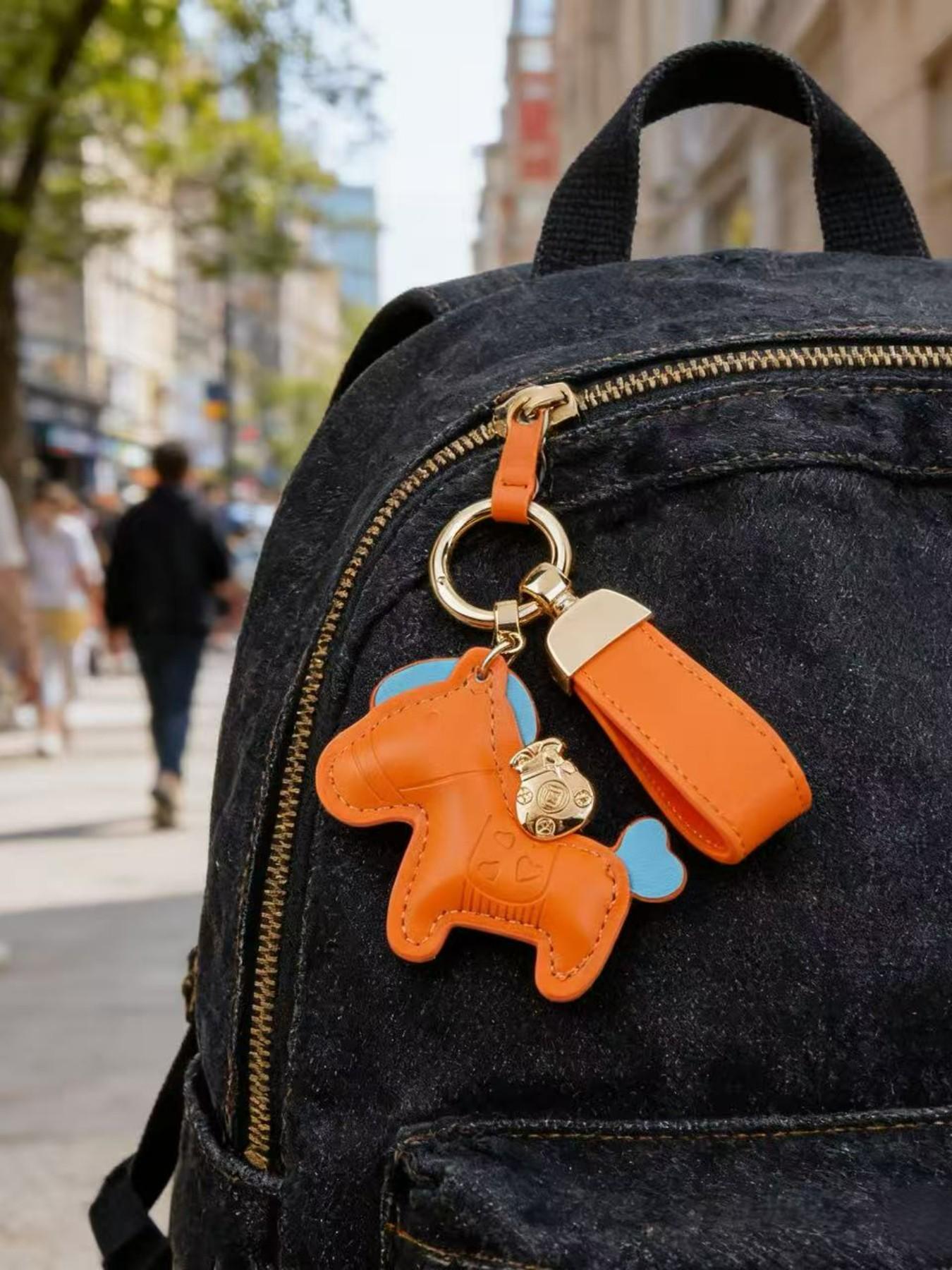 Lucky Horse Keychain "Get Rich Immediately" Cute Bag Charm for Women