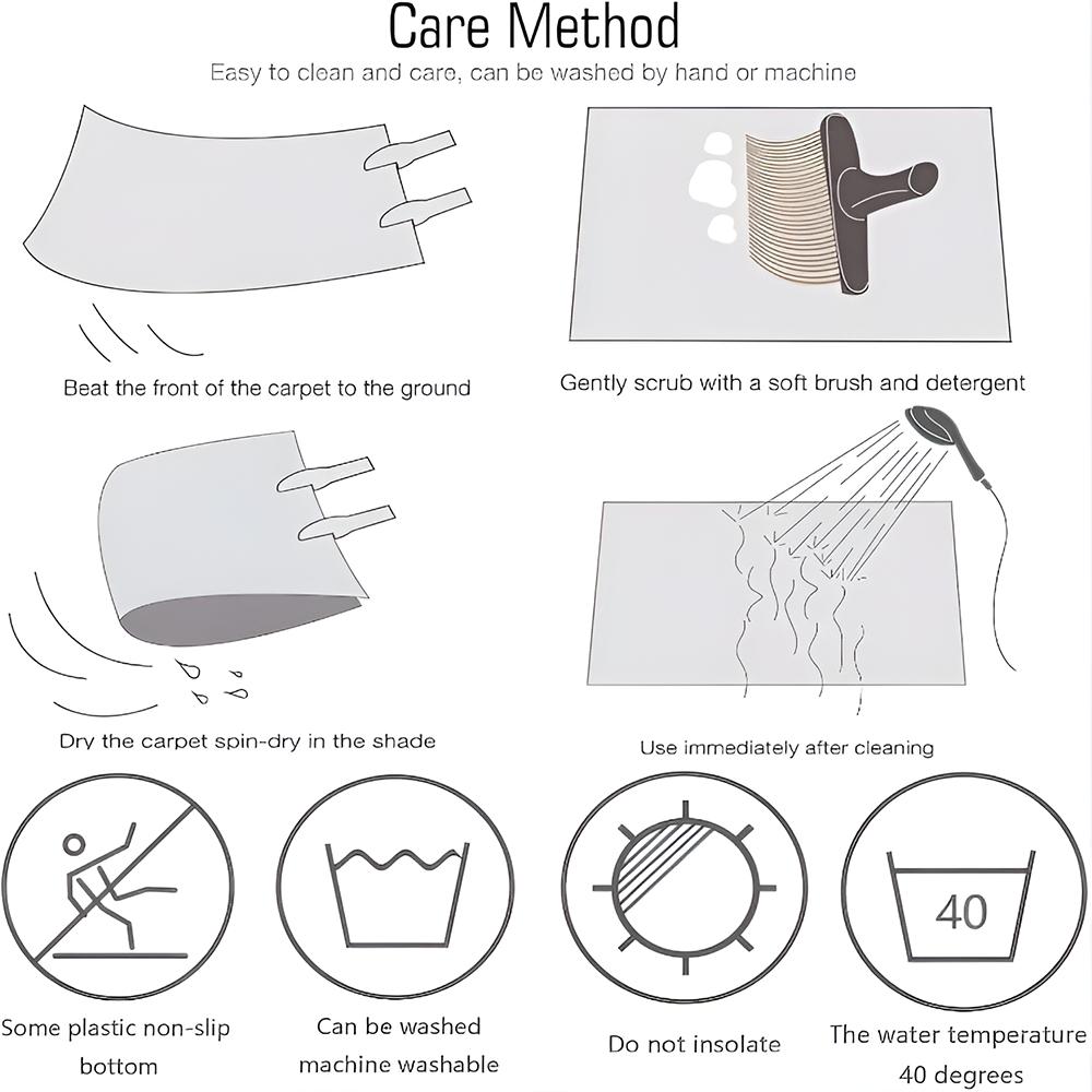 Kwaii Anime B-Bluey Floor Mat Flannel Rugs Soft Warmth Floor Mat Thickened Non-Slip for Room Home Decor Door Mat Strong Water Absorption Upgraded Anti-Slip Backing Easy to Clean