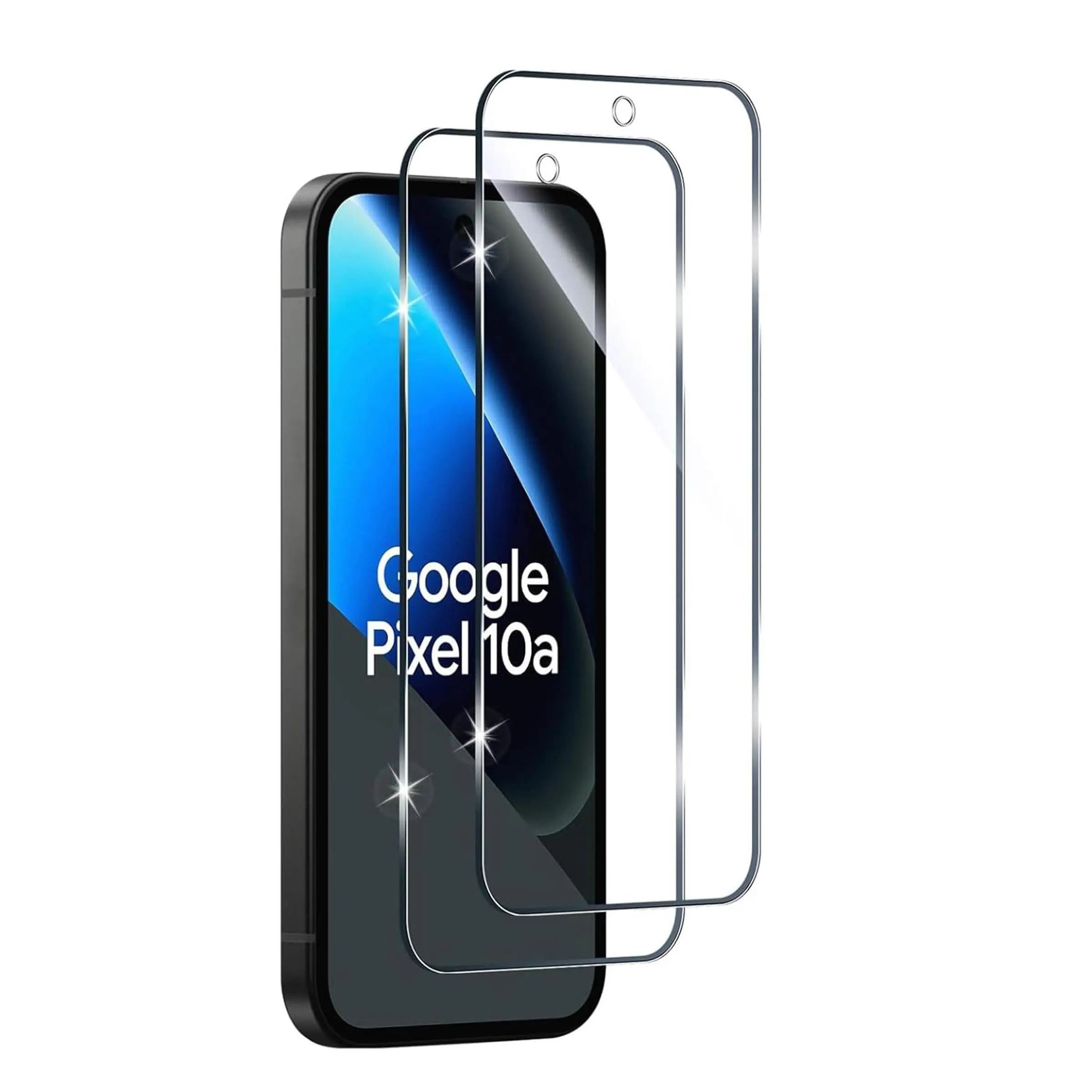 Google Pixel 10a HD Transparent Tempered Glass Film, 2-Pack Protective Screen Protector, Durable and High-Definition Design, Perfect Fit for Google Pixel 10a