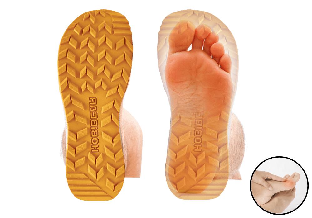 HOBIBEAR Men's Trail Running Shoes | Trekking | Hiking | Wide Toe Non-Slip Sneakers