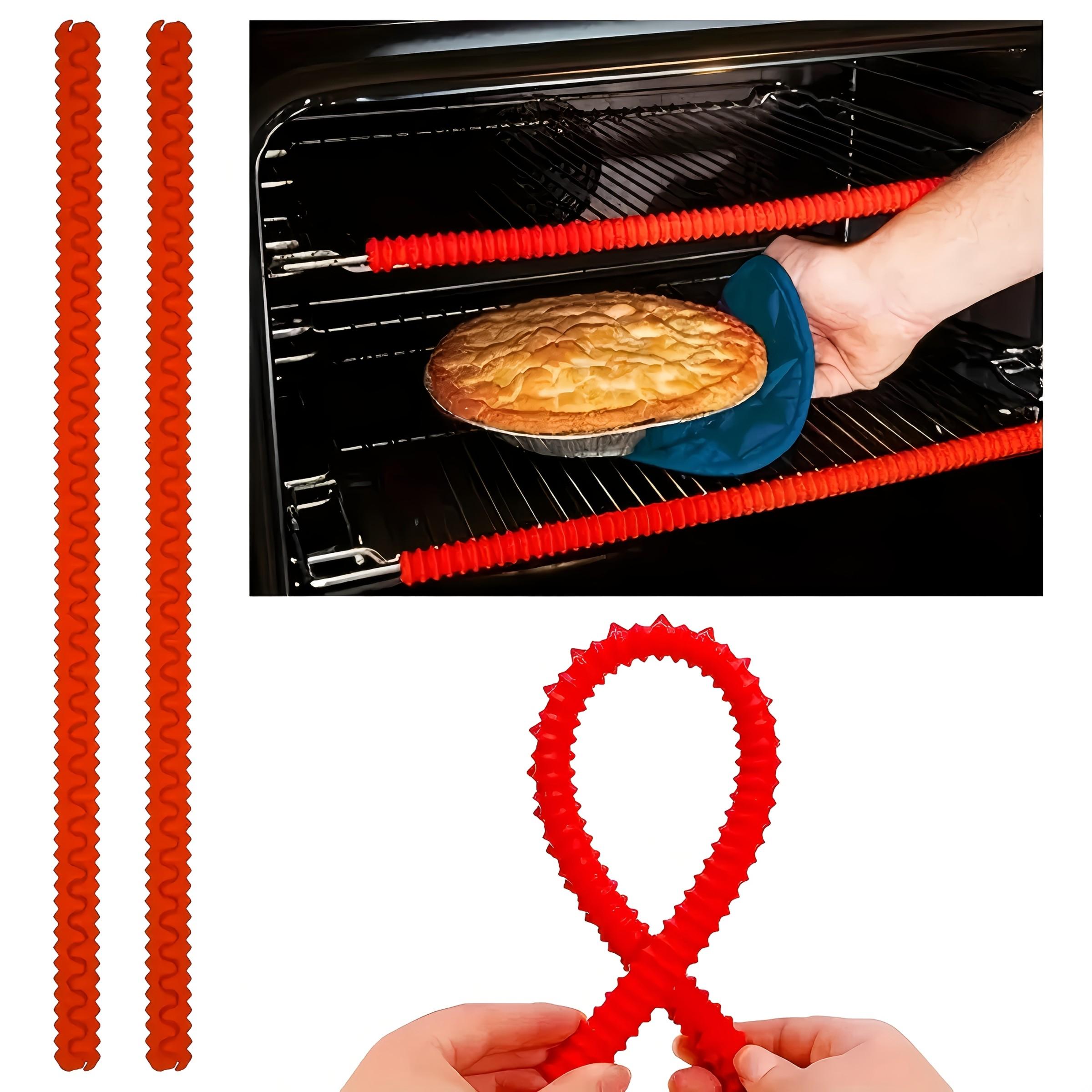 2-Pack Oven Rack Edge Protectors, Heat Resistant, Burn Proof, Kitchen Safety Tools, RV Kitchen Counter Enhancements, Protective Strip