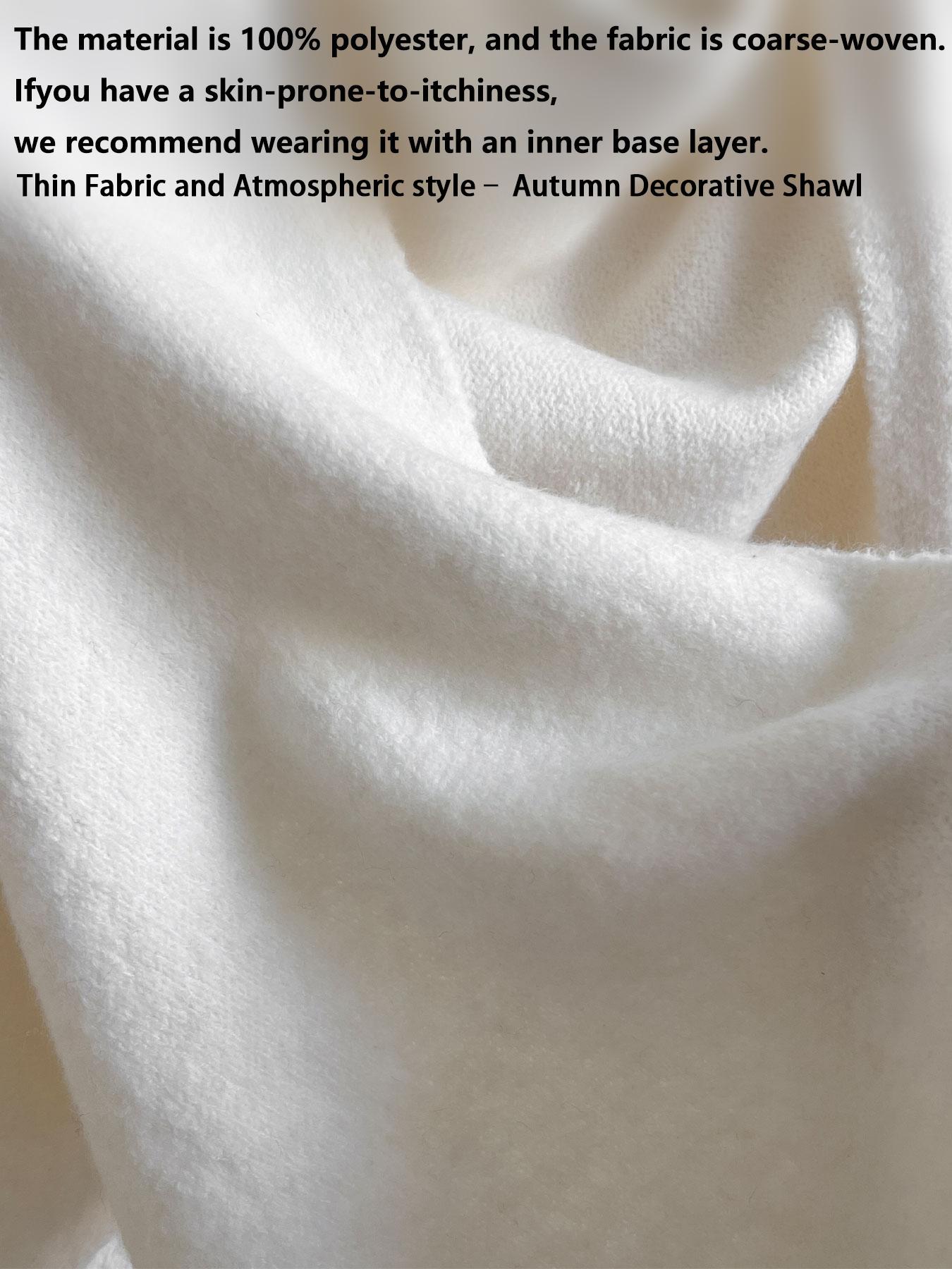 Women's Trendy Solid Knitted Shawl, Casual Soft Comfortable Scarf for Daily Wear, Fashion Accessories for Women & Girls Women's Trendy Solid Knitted Shawl, Casual Soft Comfortable Scarf for Daily Wear, Fashion Accessories for Women & Girls