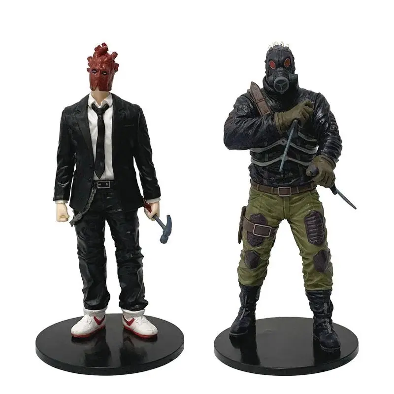 2026 New hot item 20cm Dorohedoro Anime Figure Kaiman Lizard Head Gas Mask Action Figures Pvc Desktop Ornament Model Collection Toys Gifts