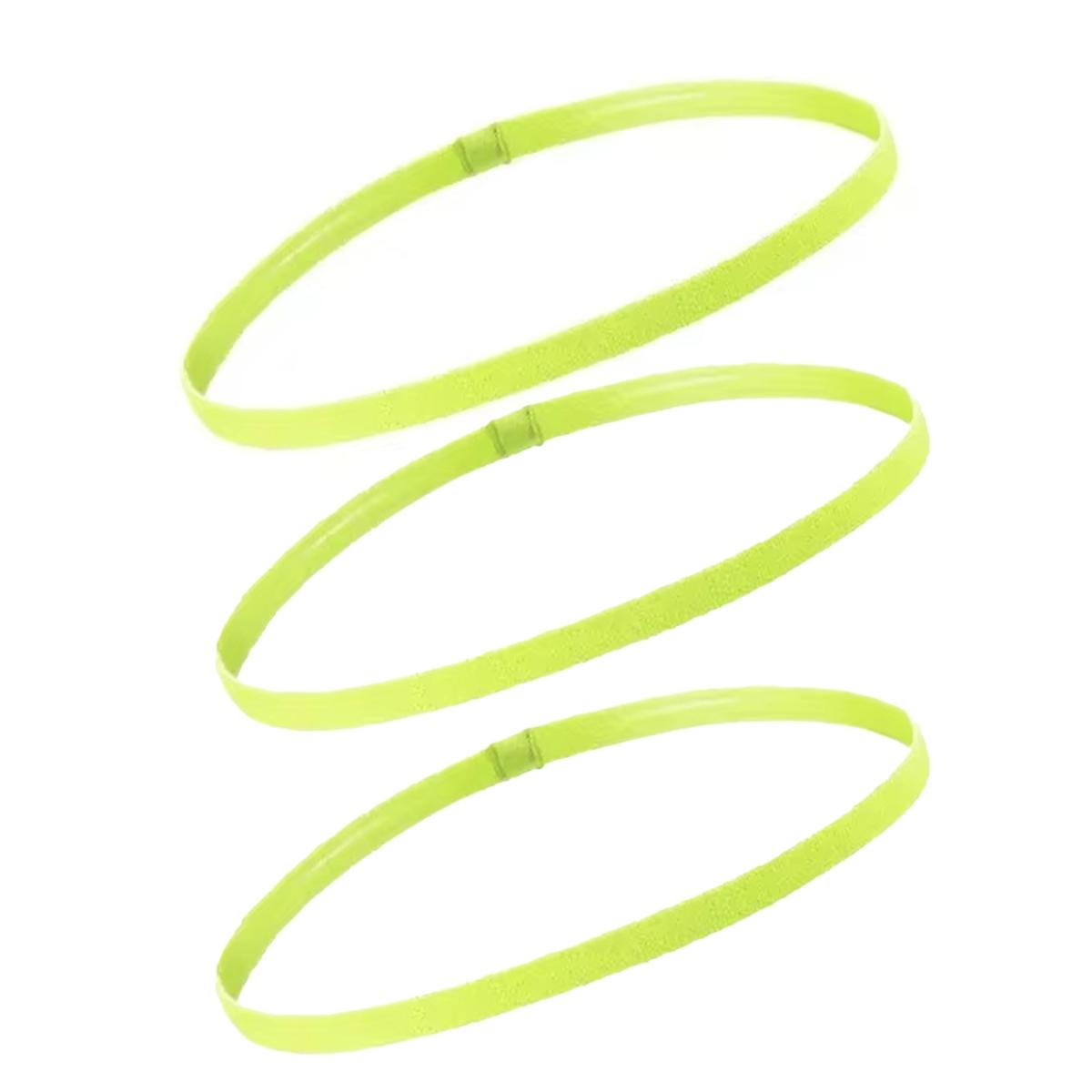 Solid Color Sports Headband, Elastic Headbands, 3 Counts/set High Elasticity Sweat Absorbing Headband, Non-slip Headband for Running Cycling Climbing