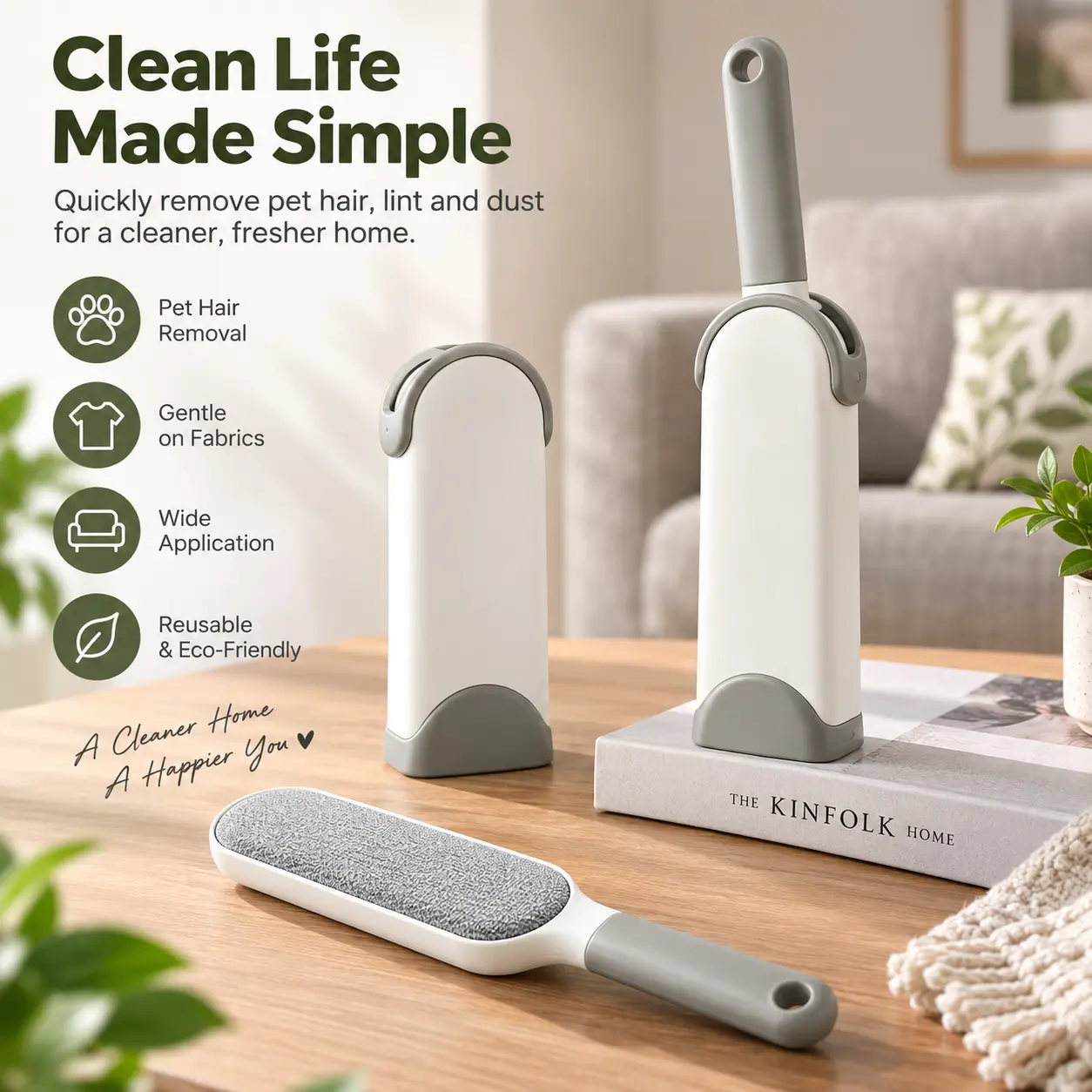 Large Static Lint Brush Set - Multi-Purpose Hair Remover for Clothes, Bedding, Daily Household Cleaning Large Static Lint Brush Set - Multi-Purpose Hair Remover for Clothes, Bedding, Daily Household Cleaning