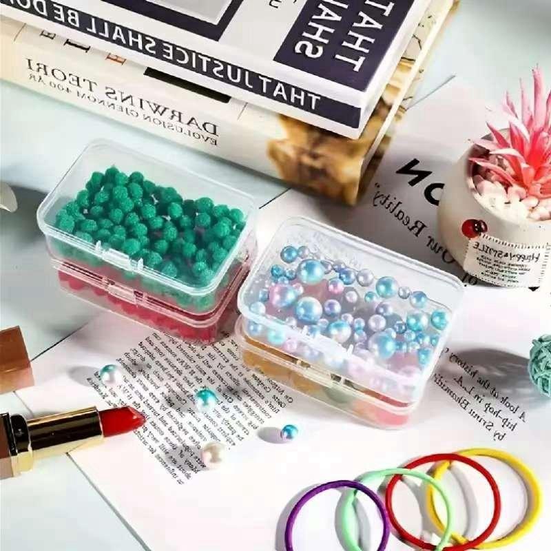 12-Piece Rectangular Transparent Plastic Storage Boxes with Lids, Tool Storage Kit, Ideal for Collecting Small Items, Jewelry, Tools, Crafts, and More