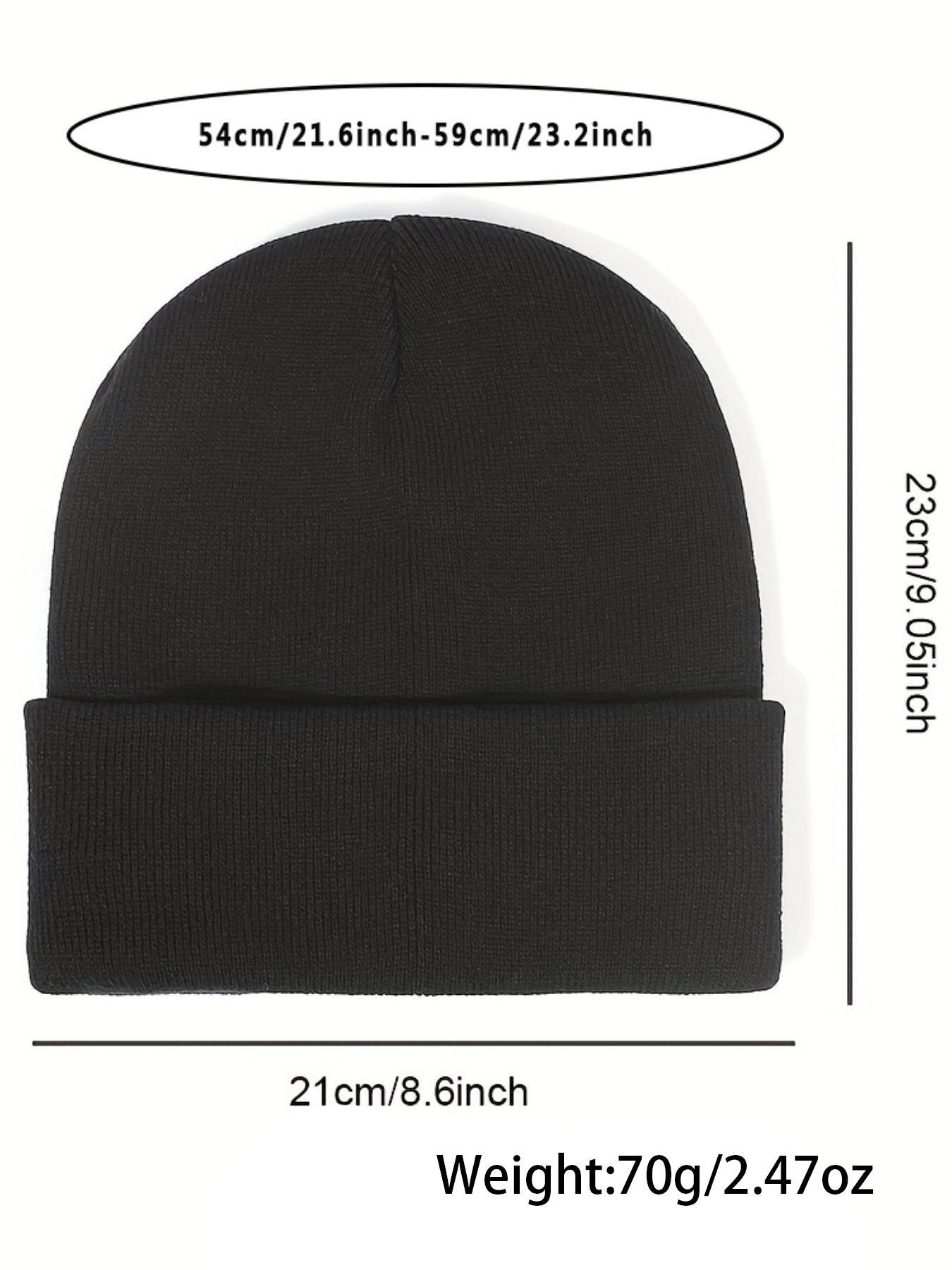 Solid Color Beanie Hat, Casual Soft Comfortable Beanie Hat for Fall & Winter, Fashion Accessories for Both Men & Women, Fitted Hat, Knitted Hat, Beanies